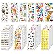 colortouch 3D Aufkleber für Kinder, 40 Blätter Verschiedene 3D Geschwollene Stickers, Kinderaufkleber für Lehrer, Jungen, Mädchen, Kleinkinder, inkl. Zahlen, Buchstaben, Tiere, Dinosaurier, Autos usw