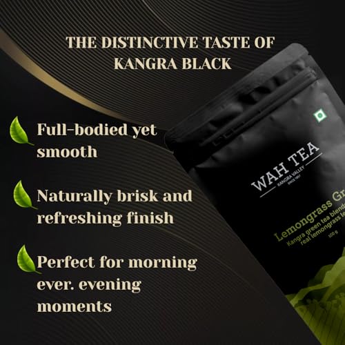 Image of Wah Tea Lemongrass Green Tea Loose Leaf - Fresh Citrus & Herbal Blend | Antioxidant Rich Detox Tea | Digestive Support | Refreshing Natural Wellness Brew | 100g