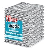 10PCS Set Non-Scratch Steel Wool Dishcloth - Multi Purpose Wire Dishwashing Rags Kitchen Towels and Dishcloths Sets Durable Cleaning Pads for Wet & Dry Use Wire Dish Cloths