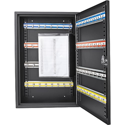 BARSKA CB12486 Key Lock 64 Position Adjustable Key Cabinet Lock Box Black