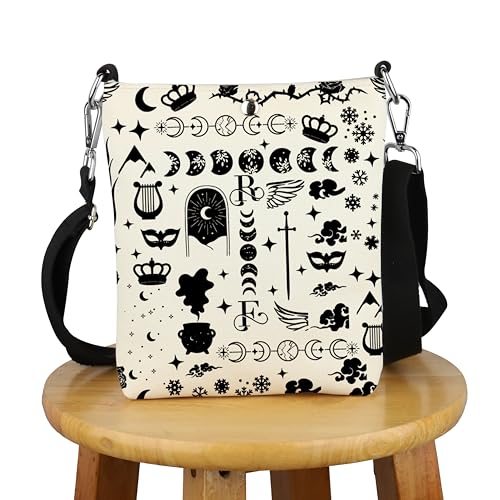 G2TUP Novel Inspired Gift Romance Reader Crossbody Bag Book Lover Travel Bag Bookish Gift Fiction Merch