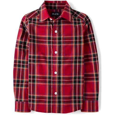 The Children's Place Boys' Button Down Shirt Cover