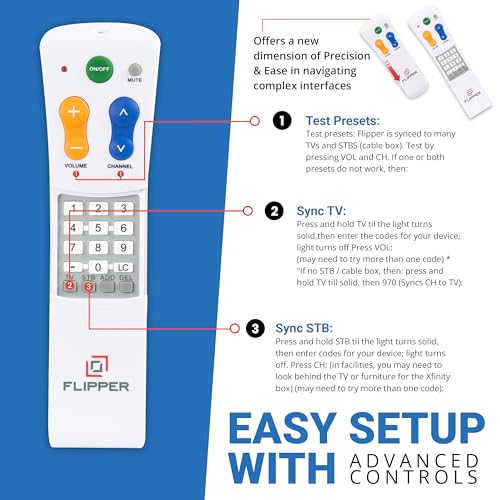 Flipper Big Button Universal Tv Remote For Seniors, Dementia - Tvs And Cable Set Top Boxes thumb #5