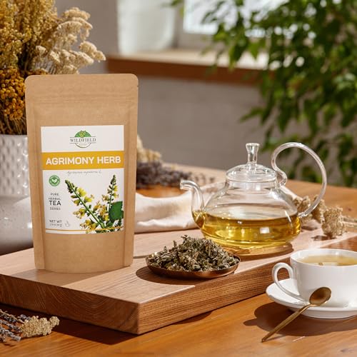 Image of 1.8 oz. Agrimony Herb Dried Cut Agrimony Flower Tea (Agrimonia Eupatoria L.) - Agrimonia Herbal Tea 50g (1.8 Oz)