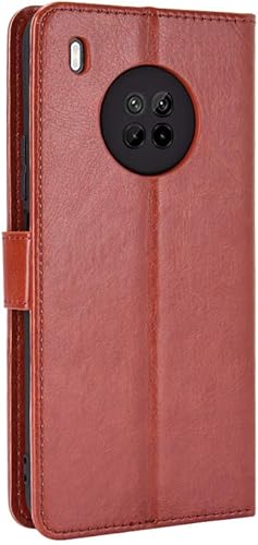 Miniatura 3 de Funda para Huawei Y9a, Funda de cuero con tapa para Huawei Enjoy 20 Plus 5G FRL-TN00 FRL-AN00aY9a FRL-L22 FRL-L23 Funda Marrón