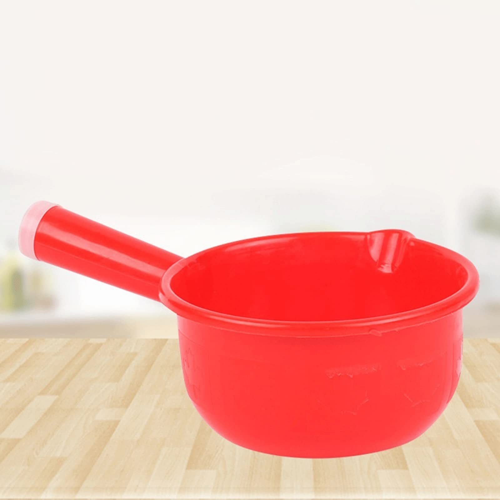 Wisząca długa rączka miarka na wodę pogrubiona plastikowa chochla do kąpieli łyżka owoce warzywa mycie miarka domowe przybory kuchenne