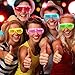 iGeeKid 36 Pack LED Glasses Glow Sticks Glasses Light Up Party Favors Glow In The Dark Party Supplies for Kids Adults Rave Neon Valentines Day Light Up Toys Gifts for Birthday Wedding Carnival Party