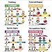 14 ASL Posters Sign Language Poster American Sign Language Flash Cards for Toddler Kids Autism Students Classroom Decorations Incl ASL Alphabet Numbers Animals and More（11x8.5 in, Thermal Lamination）