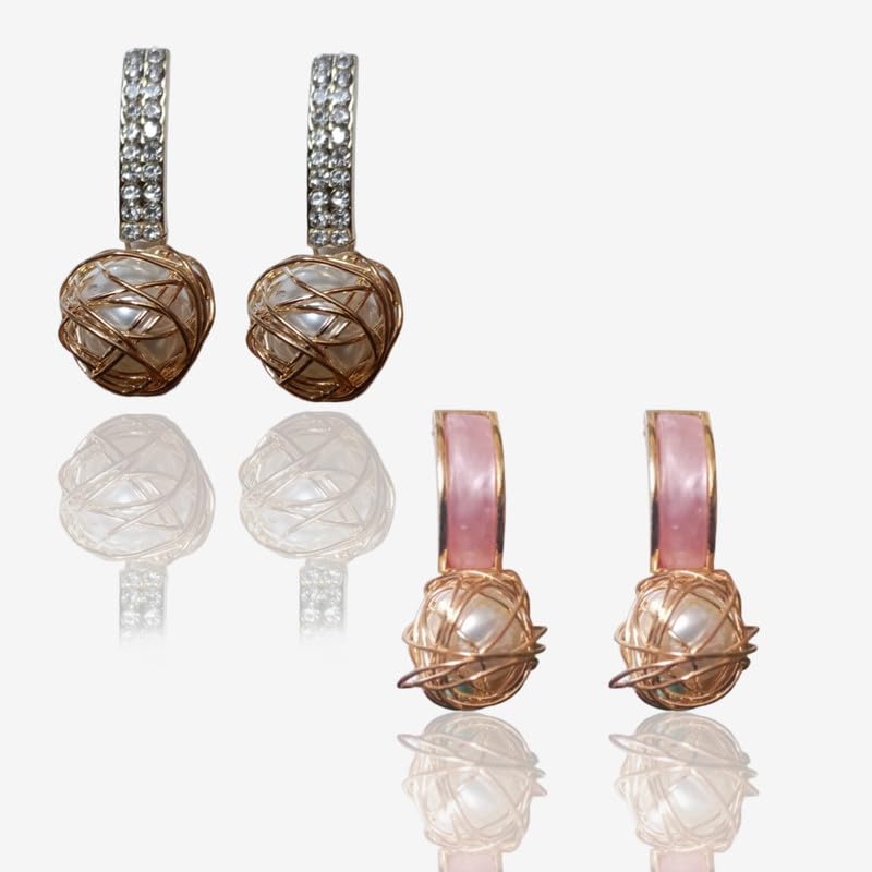 See full amazon price history chart for MasthCute Latest Stylish Pink Spiral Pearl Design Earrings for Women and Girls Combo MasthCute Latest Stylish Pink Spiral Pearl Design Earrings for Women and Girls Combo (B0CY89TND4) Amazon Price History, Amazon Price Tracker