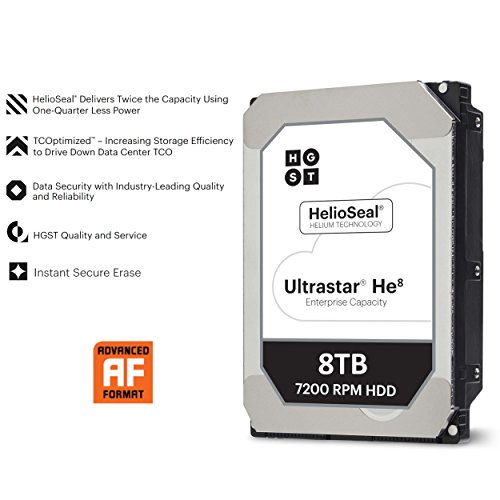 Image of HGST HUH728080ALE600 0F25739 8000GB 7,2K RPM SATA 128MB 3.5 inch HDD (0F23267)