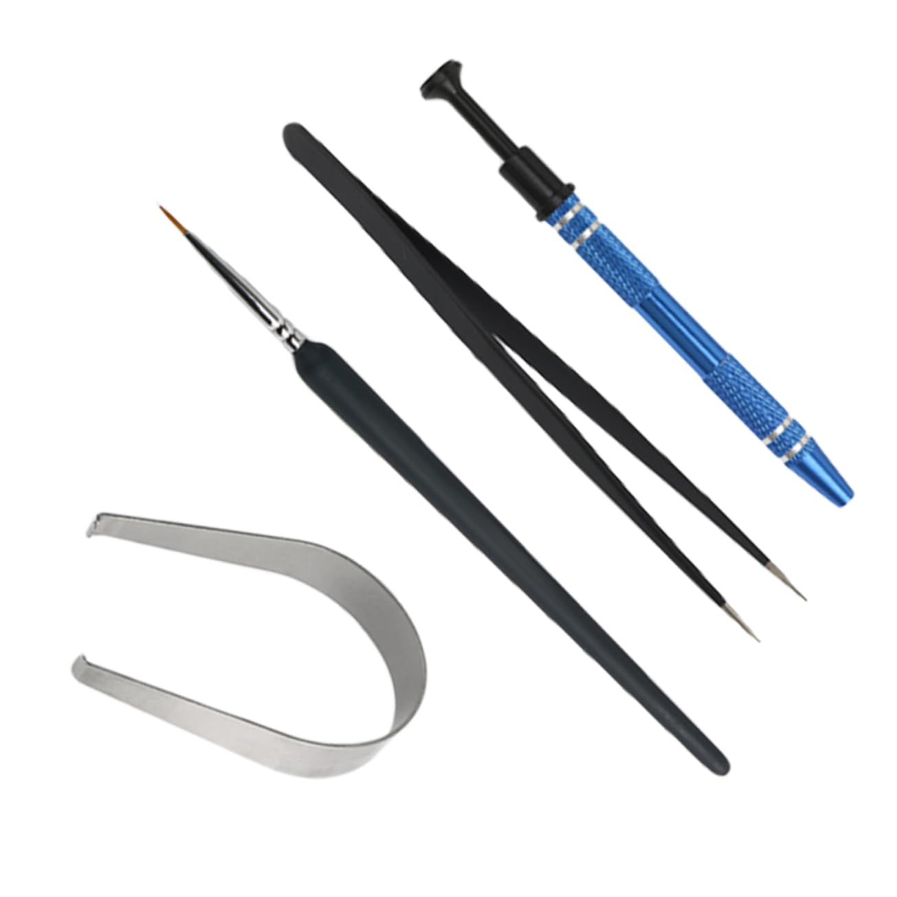 OSALADI Upgrade Your Keyboard 4 Piece Keyboard Kit Includes Key Puller Stem Holder Brush Tweezers for Easy Replacement