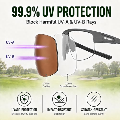 Image of maivnz Golf Sunglasses for Men Women, Golf Ball Finder Glasses, UV400