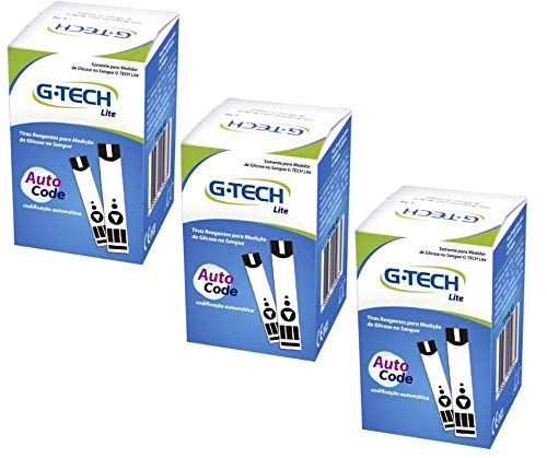 Tira Reagente Para Medição De Glicose Free Lite G Tech - KIT C/ 3 CAIXAS (50)