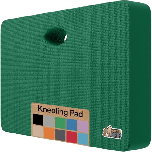 GORILLA GRIP® Extra Thick Foam Kneeling Pad for Gardening, 17.5x11 Grass