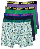 JOE BOXER Mens Boxer Briefs 4-Pack – Breathable and Tag Free Solid Cotton Stretch Boxer Briefs for Men Pack of 4 (Mint Green, Small)