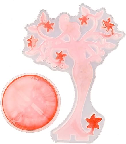 Miniatura 4 de Elegant Lady Shelf - Molde epoxi para demostrar joyas, molde de silicona de fundición de resina de bricolaje, 8.5 x 6 pulgadas