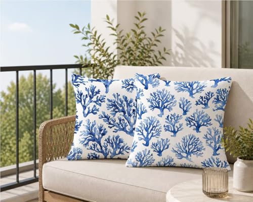 Housse coussin exterieur impermeable blanc 60x60 taie oreiller de jardin