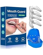 Mouthguards for Grinding of Teeth, Reusable Night Guards for Teeth Grinding, Mouth Guard for Grinding Teeth at Night, Teeth Grinding Mouth Guard, Mouth Guard for Clenching Teeth at Night (4 Piece Set)