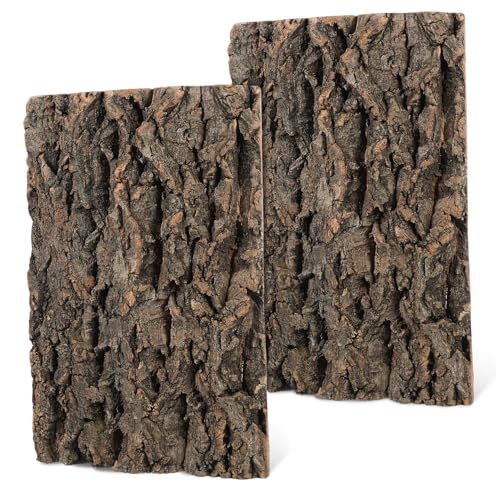 Levemolo フトアゴヒゲトカゲタンクコルク樹皮装飾 2個 爬虫類装飾 魚水槽センターピース 壁登りテラリウム装飾 トカゲ生息地アクセサリー