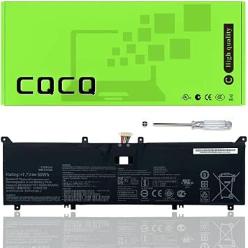 بطارية C22N1720 لجهاز ASUS ZenBook S UX391 UX391UA UX391UA-1A UX391UA-3B UX391UA-EG007T UX391UA-EG019T UX391UA-EG023T UX391UA-EG062T UX391UA-EG064T سلسلة C22PYJH 7.7 فولت 50 وات/6500 مللي أمبير