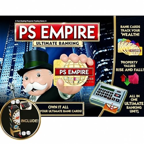 Image of Ultimate Banking Board Game - Electronic Banking Edition with Card Swiping Machine - Family Strategy Trading Game - Cashless Property Game for Kids & Adults - 2-4 Players (Black)
