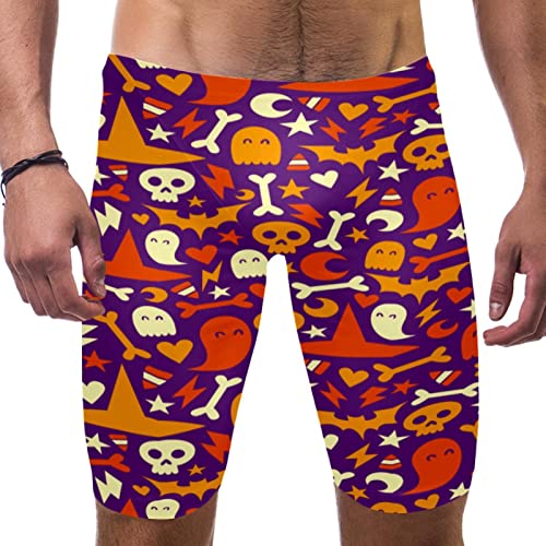 Bañador de natación con calavera fantasma para hombre de secado rápido