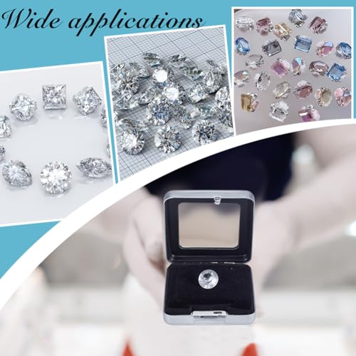 Boîtes pour pierres précieuses vitrées petit format bijoux argent - 6