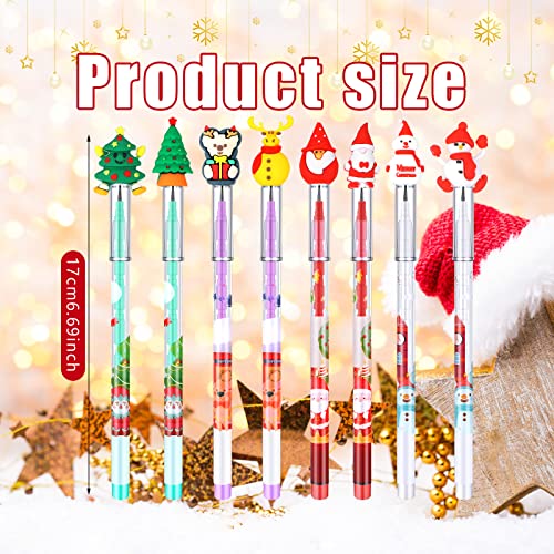 Lápices push navideños apilables 64 piezas miniatura 2