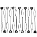 WEFOO Pack of 12 Pull Hair Pin Quick Beader Hair Styling Tool Topsy Tail Maker for Lady Women, Black