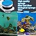 Threlaco 28 Pcs Filter Media Replacement Set Compatible with Fluval Fx2 Fx4 Fx5 Fx6, Including Fish Tank Filter Mesh Bags, Quick Clear/Water Polishing Pads, Foam Pads, Silicone Lube