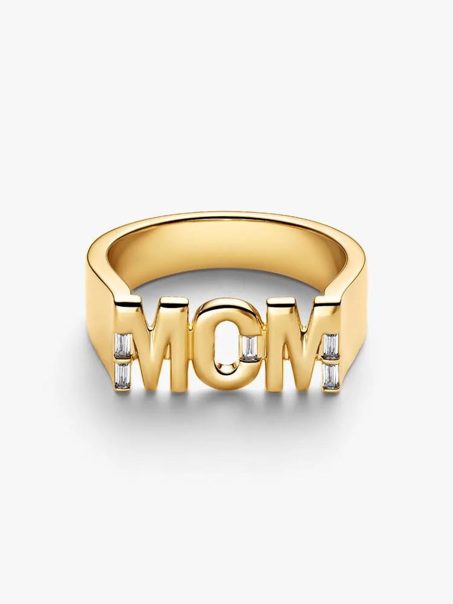 PANDORA Mom 164460C01 Siegelring für Damen, goldfarben