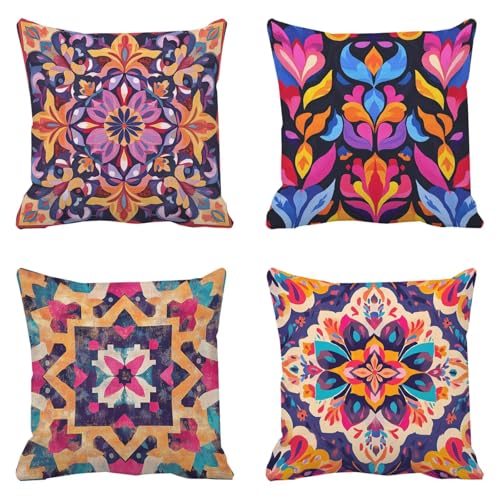 Housse de coussin imperméable 50x50 brillant g-69 avec fermeture éclair invisible