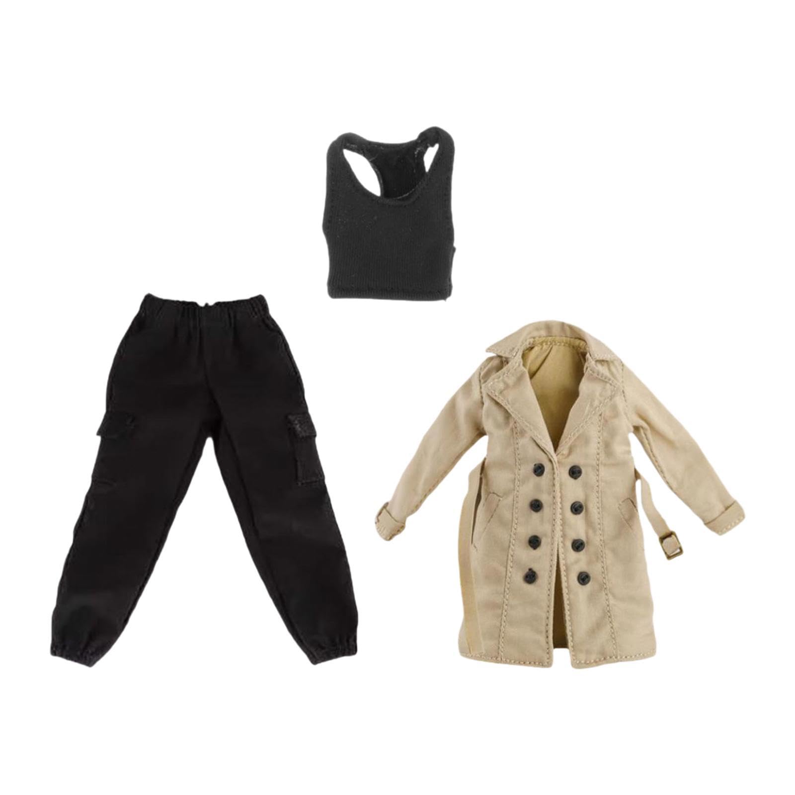 Amazon.co.jp: Generic 1/12スケール 女性フィギュア ドール 服 衣装