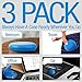 IMPRESA 3-Pack Slim Dental Appliance Case - Secure Pocket Retainer Case - Ming Solid Plastic - Clasp Closure & Textured Liner - Easy-Open Travel Storage