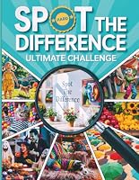 The Hard Spot the Difference: Ultimate Challenge - Puzzle Brain Challenge for Seniors, Adults, & Teens: Activity Book – 55 Extremely Challenging Images (Spot the Difference World) B0F6V6TG1W Book Cover