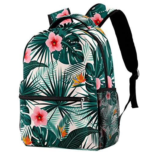 Sac à dos de voyage avec motif tropical vert pour égayer la rentrée