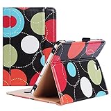 ProCase Samsung Galaxy Tab S2 8.0 Case - Leather Stand Folio Case Cover for 2015 Galaxy Tab S2 Tablet (8.0 inch, SM-T710 T715 T713) - Circles