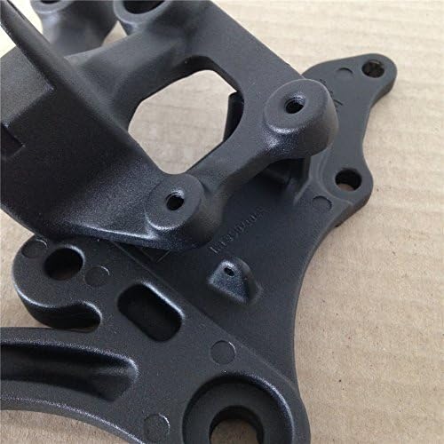 Miniatura 6 de HTTMT MT390-004-BK - Soporte de clavijas de pie delantero negro compatible con Suzuki Gsxr600 Gsxr750 2006-2010