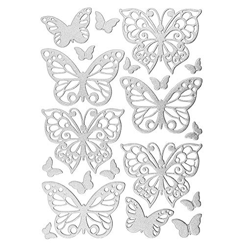 Ideen mit Herz - pegatina deluxe en 3D para bodas, varios diseños de boda, pegatinas en relieve, tamaño del pliego: 21 x 30 cm.