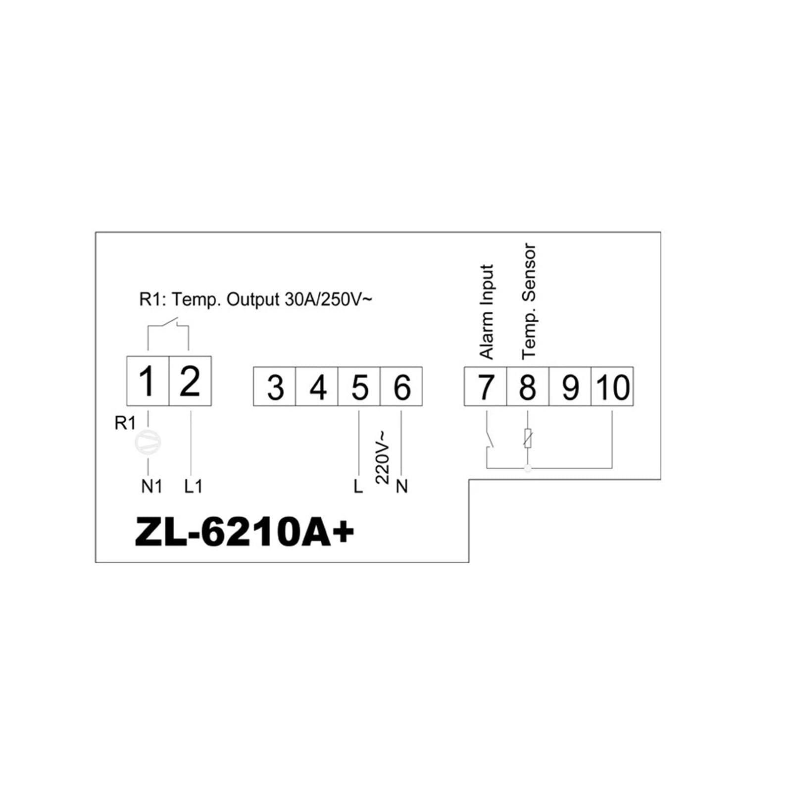 Regolatore di Temperatura ZL-6210A+, Uscita 30 A, regolatore di Temperatura, termostato Digitale, Interruttore del regolatore di Temperatura