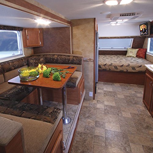 AutoEC 2 Pack Leisure LED RV Ceiling Double Dome Light Fixture - 2 Color Mode RV Interior Lighting with ON/OFF Switch 1000LM for Trailer Camper Boat(Warm White 3000-3500K & Natural White 6000-6500K)