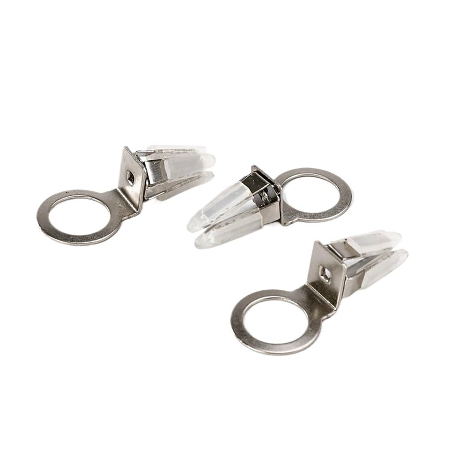 Clip per bocchetta dell'aria dell'auto, 50 pezzi, clip per profumo, in acciaio inox, bianco, per prese d'aria e profumo, colore: bianco