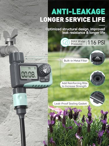 Rainpoint RP-ITV105 Sprinkler Timer, Programmable Water Timer thumb #3