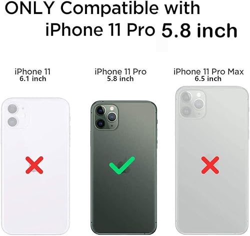 Miniatura 2 de J.west Funda floral para iPhone 11 Pro de 5.8 pulgadas, diseño de patrón de flores de TPU suave, a prueba de golpes, funda protectora para iPhone 11