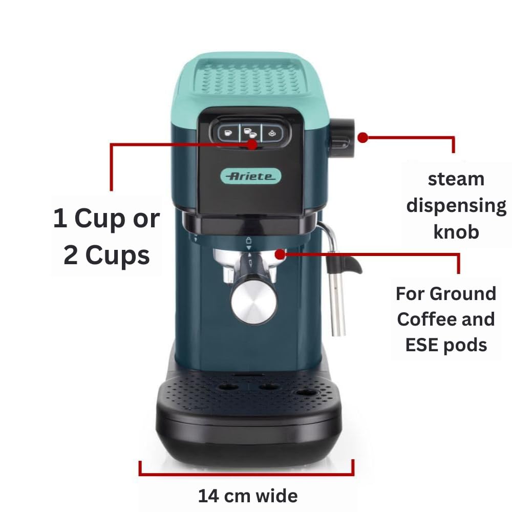 Ariete Espresso Machine - Cappuccino & Latte -3