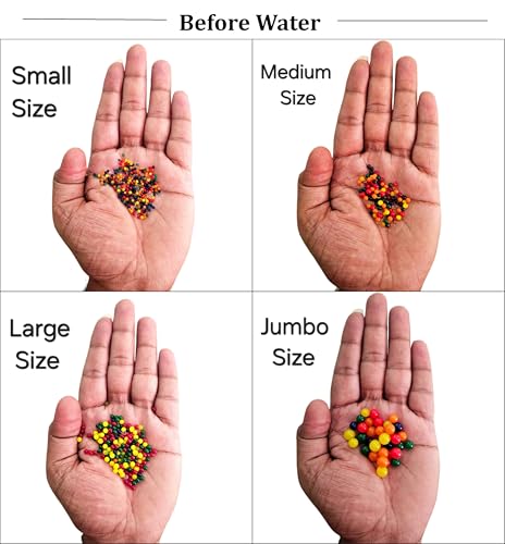 Image of SSKR Crystal Jelly Beads Water Jelly Balls Rubber Jelly Beads Growing Orbezz | Small Size : 50 Grams - 8,000+ Pcs | Multicolor