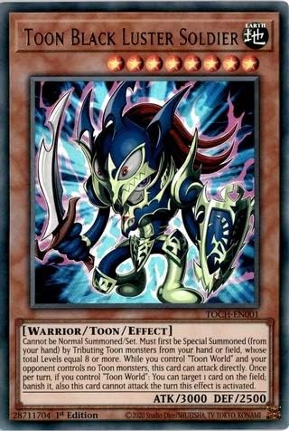 YU-GI-OH! Toon Black Luster Soldier - TOCH-EN001 - Ultra Rare - 1st Edition