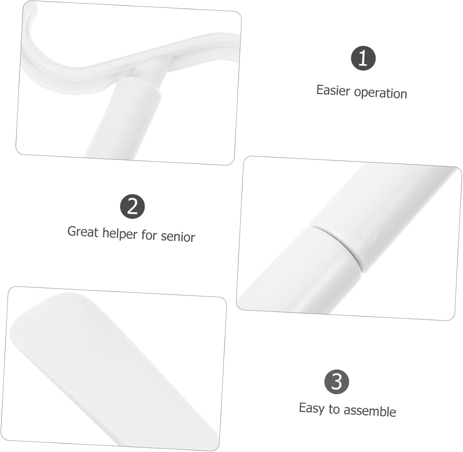 Handicapped Shoe Horn Senior Sock Helper Boot Puller One Dressing Aid for Easy Dressing