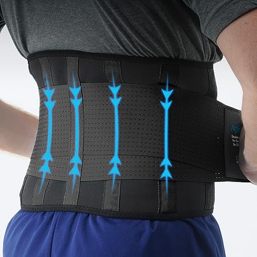 Back Brace For Lower Back Pain Women - Back Support For Men, Back Support Belt For Women, Back Brace For Men Lower Back Pain Relief, Back Brace For Work, Medical-Grade Lumbar Support Brace, Black, L #TOP26