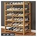 XHY Zapatero de Seis Pisos con Botas, Rack de Zapatos de Madera Maciza Simple y económico for el hogar, Puerta de Montaje de Espacio Provincial Rack de Zapatos pequeño de bambú